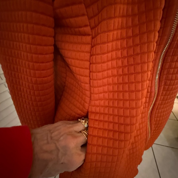 CHICOS SIZE 1 RUST JACKET - Picture 4 of 10